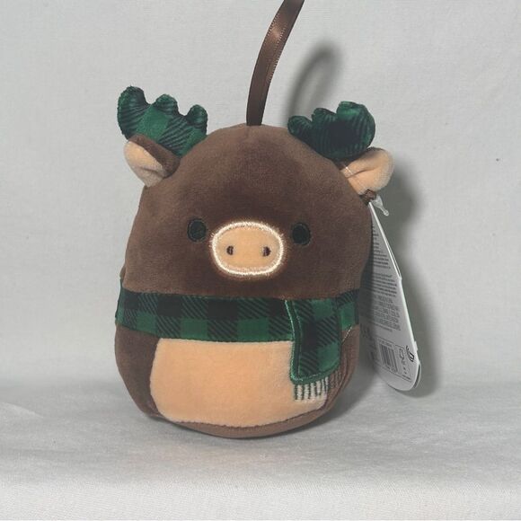 NWT Buford Moose Green Scarf 4" Inch Squishmallows Christmas Plush Ornament 2024 - Picture 1 of 4